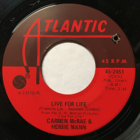 Live For Life / Cottage For Sale by Carmen McRae