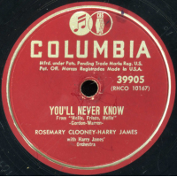 You&#039;ll Never Know / The Continental (You Kiss While You&#039;re Dancing) by Rosemary Clooney