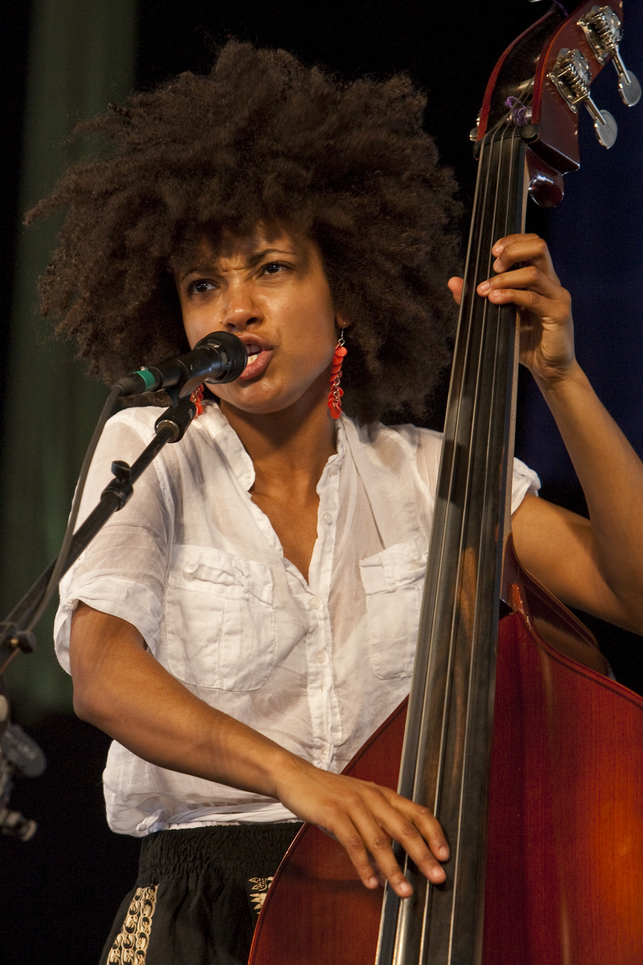 Esperanza Spalding at the 40th Anniversary New Orleans Jazz & Heritage Festival, USA