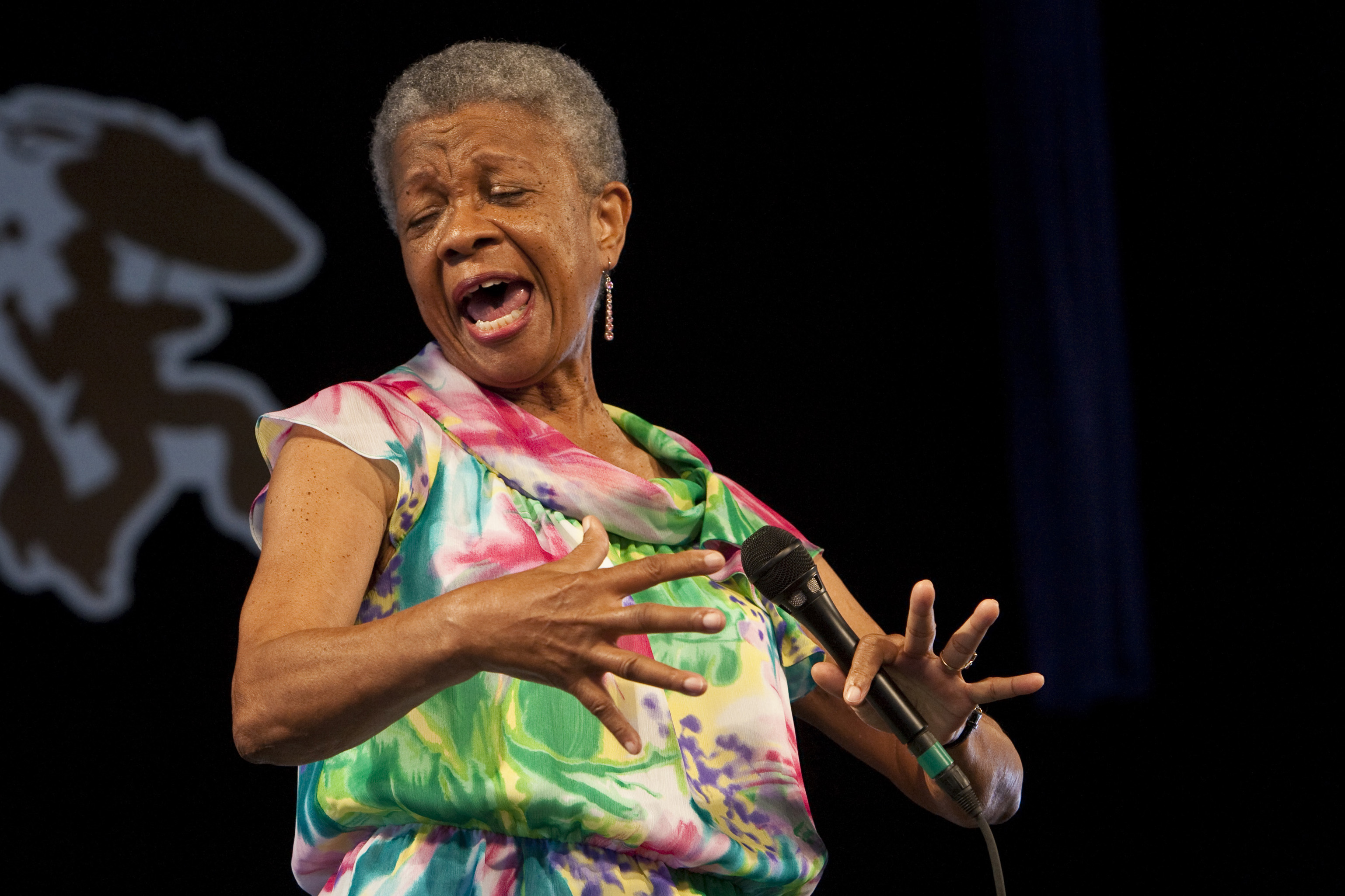 Germaine Bazzle at the 40th Anniversary New Orleans Jazz & Heritage Festival, USA