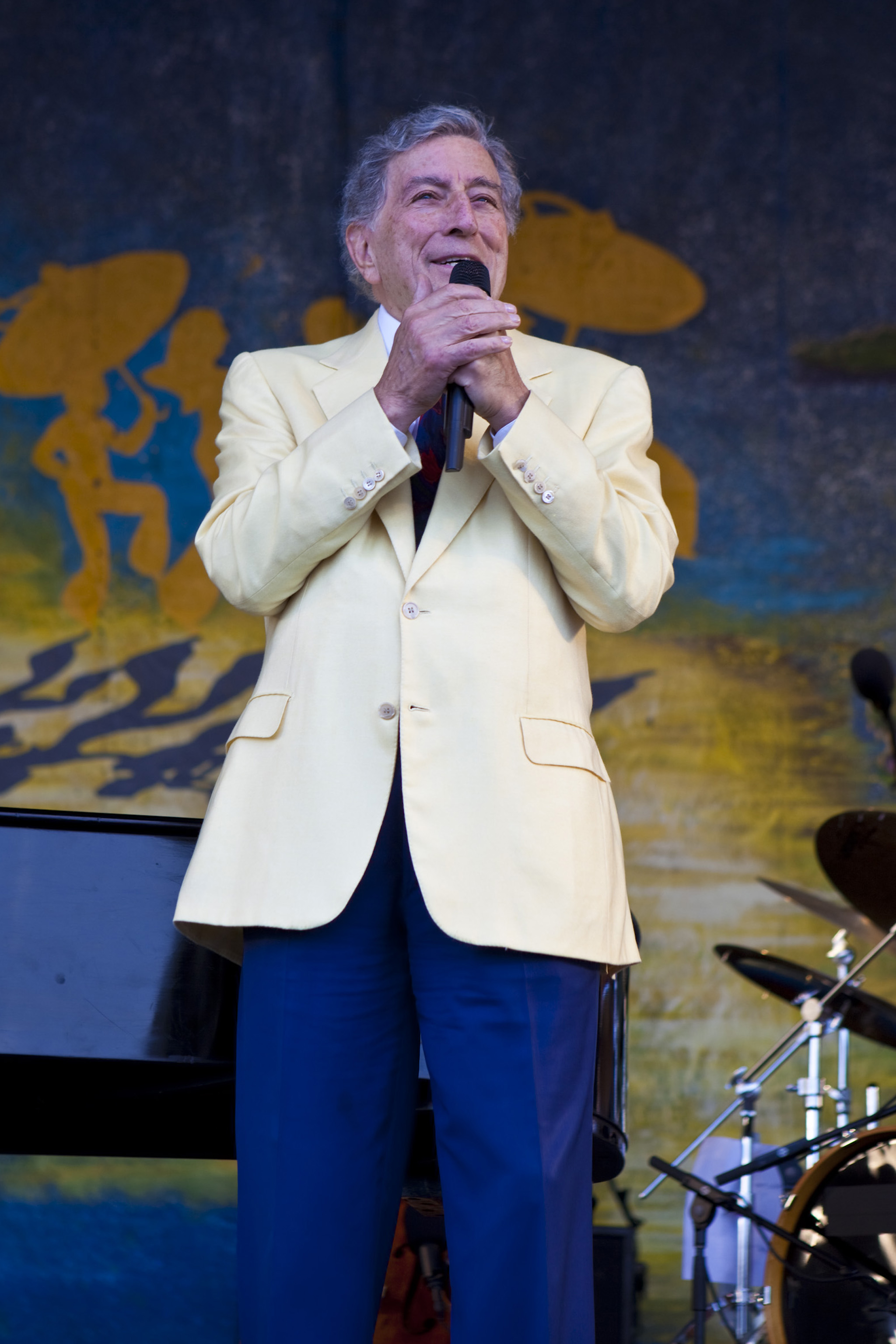 Tony Bennett at the 40th Anniversary New Orleans Jazz & Heritage Festival, USA