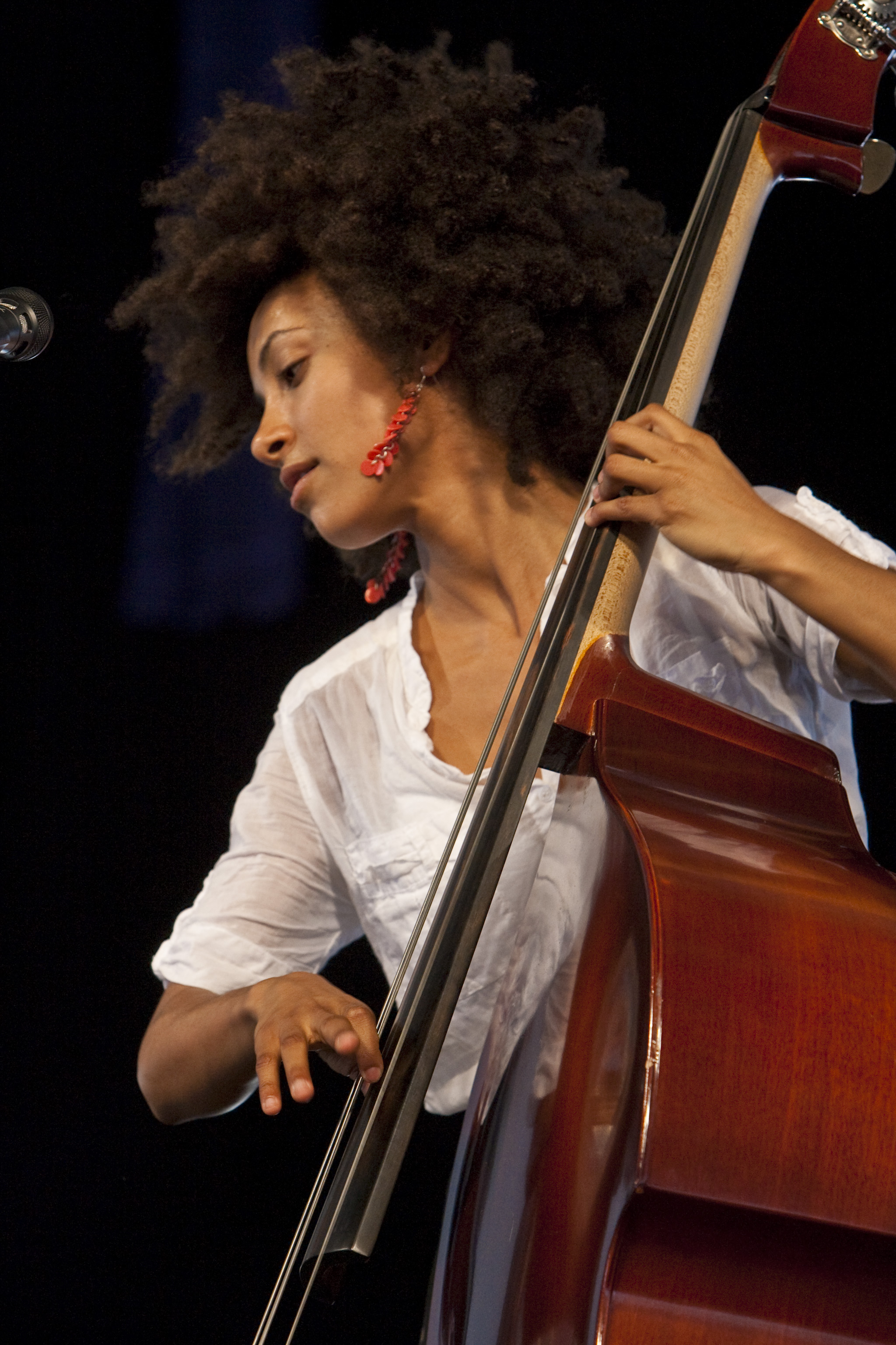 Esperanza Spalding at the 40th Anniversary New Orleans Jazz & Heritage Festival, USA