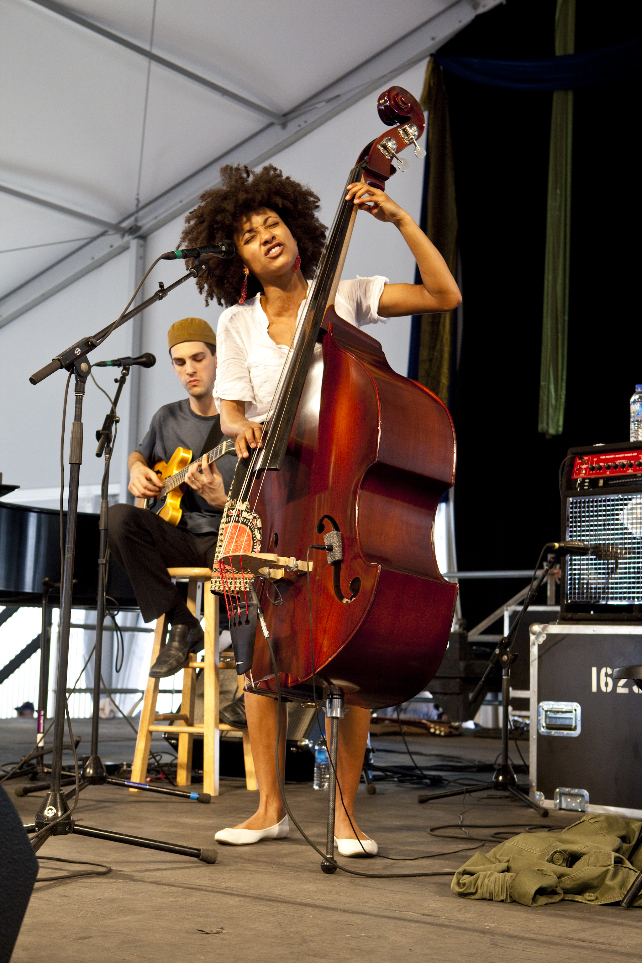 Esperanza Spalding at the 40th Anniversary New Orleans Jazz & Heritage Festival, USA