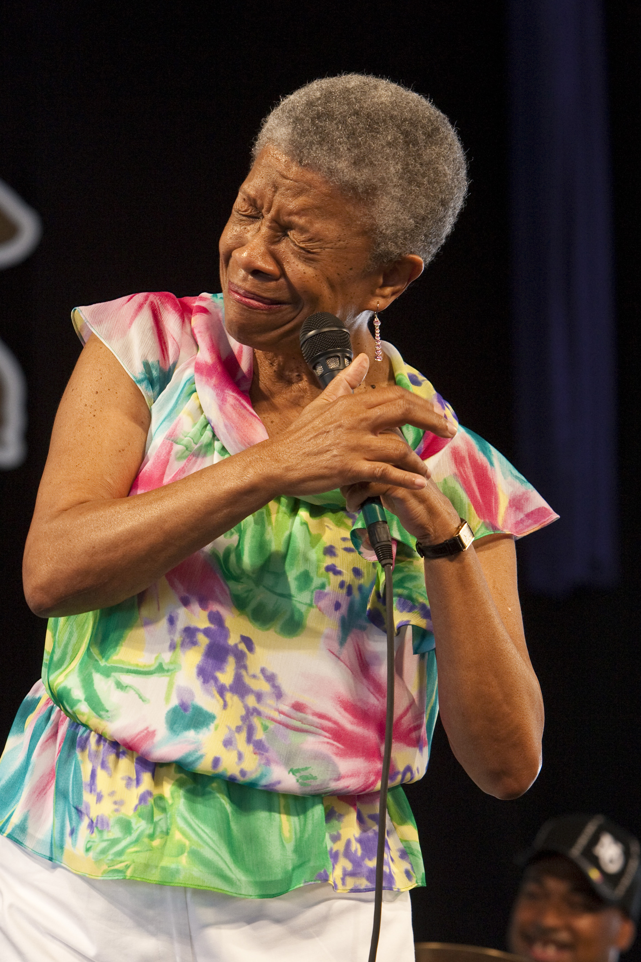 Germaine Bazzle at the 40th Anniversary New Orleans Jazz & Heritage Festival, USA