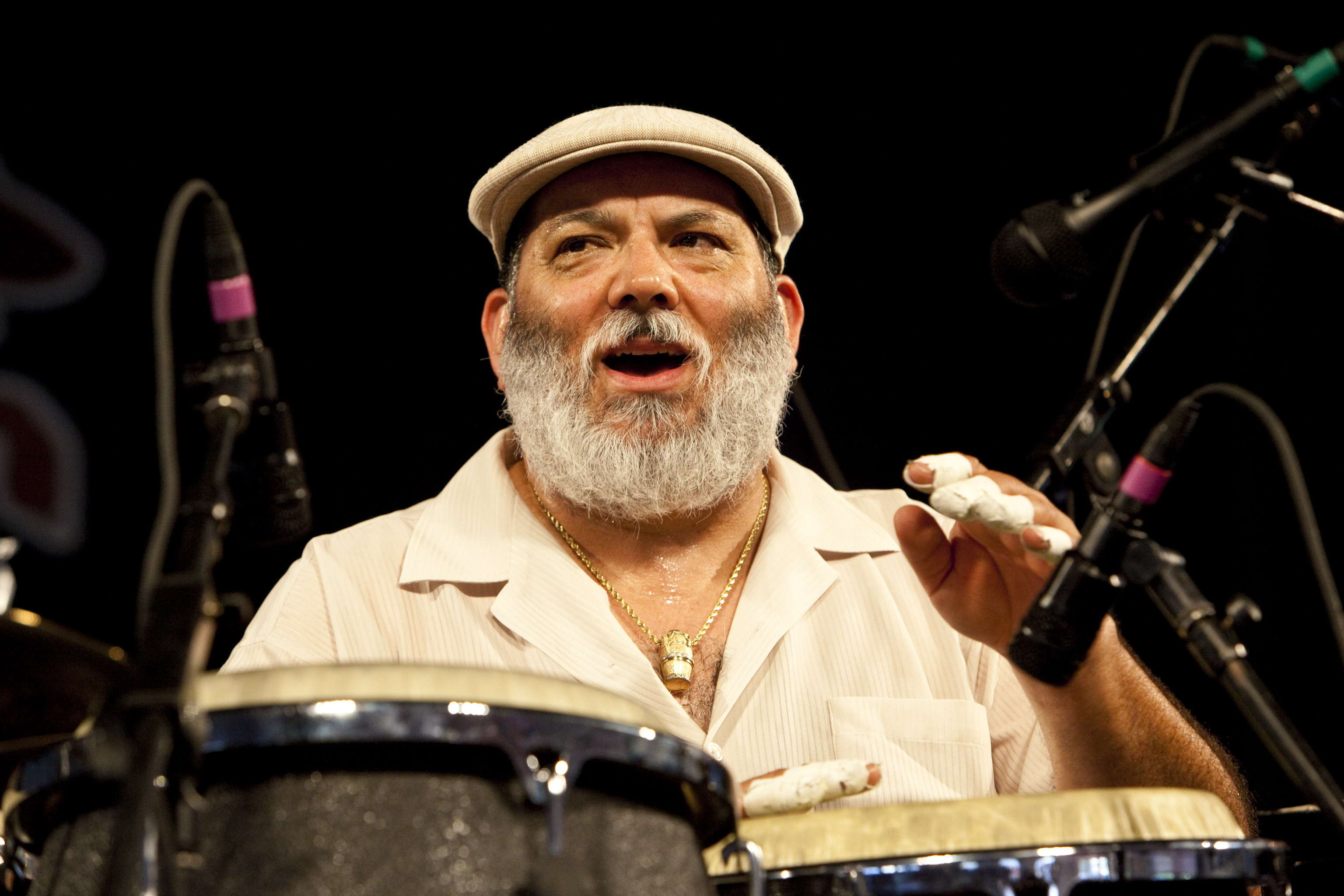 Poncho Sanchez at the 40th Anniversary New Orleans Jazz & Heritage Festival, USA