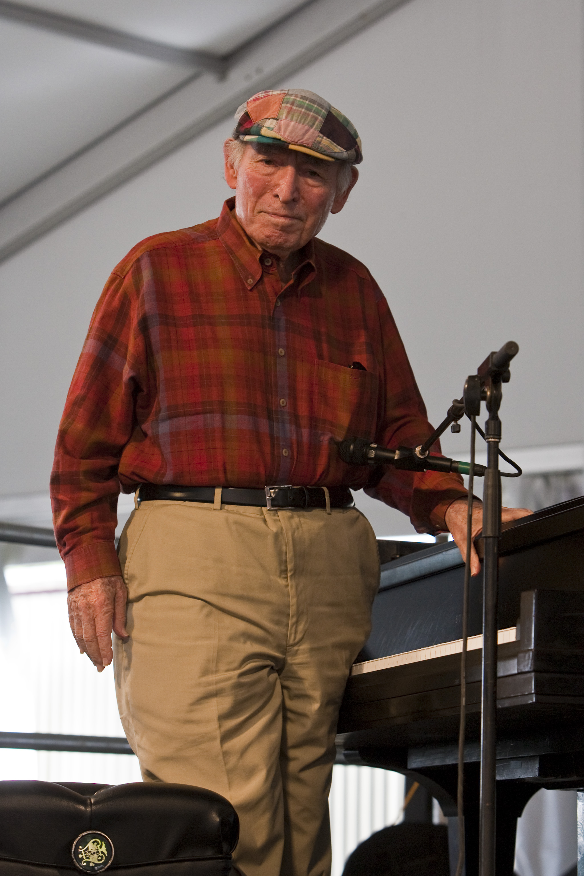 George Wein at the 40th Anniversary New Orleans Jazz & Heritage Festival, USA