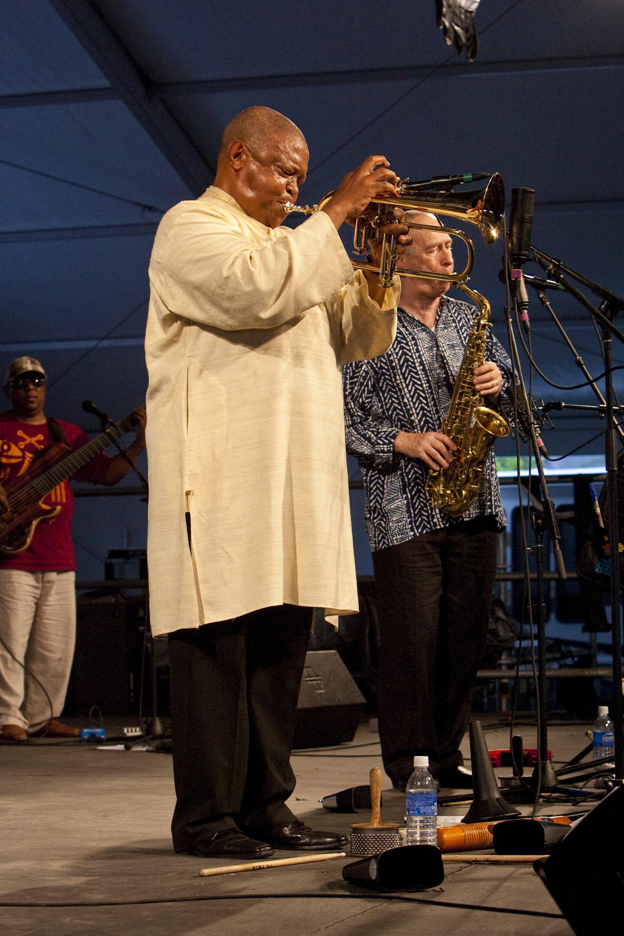 Hugh Masekela at the 40th Anniversary New Orleans Jazz & Heritage Festival, USA