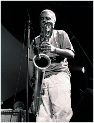 Hamiet Bluiett 0973107 Brecon Jazz Fest., Brecon, Wales. August 1999 Images of Jazz