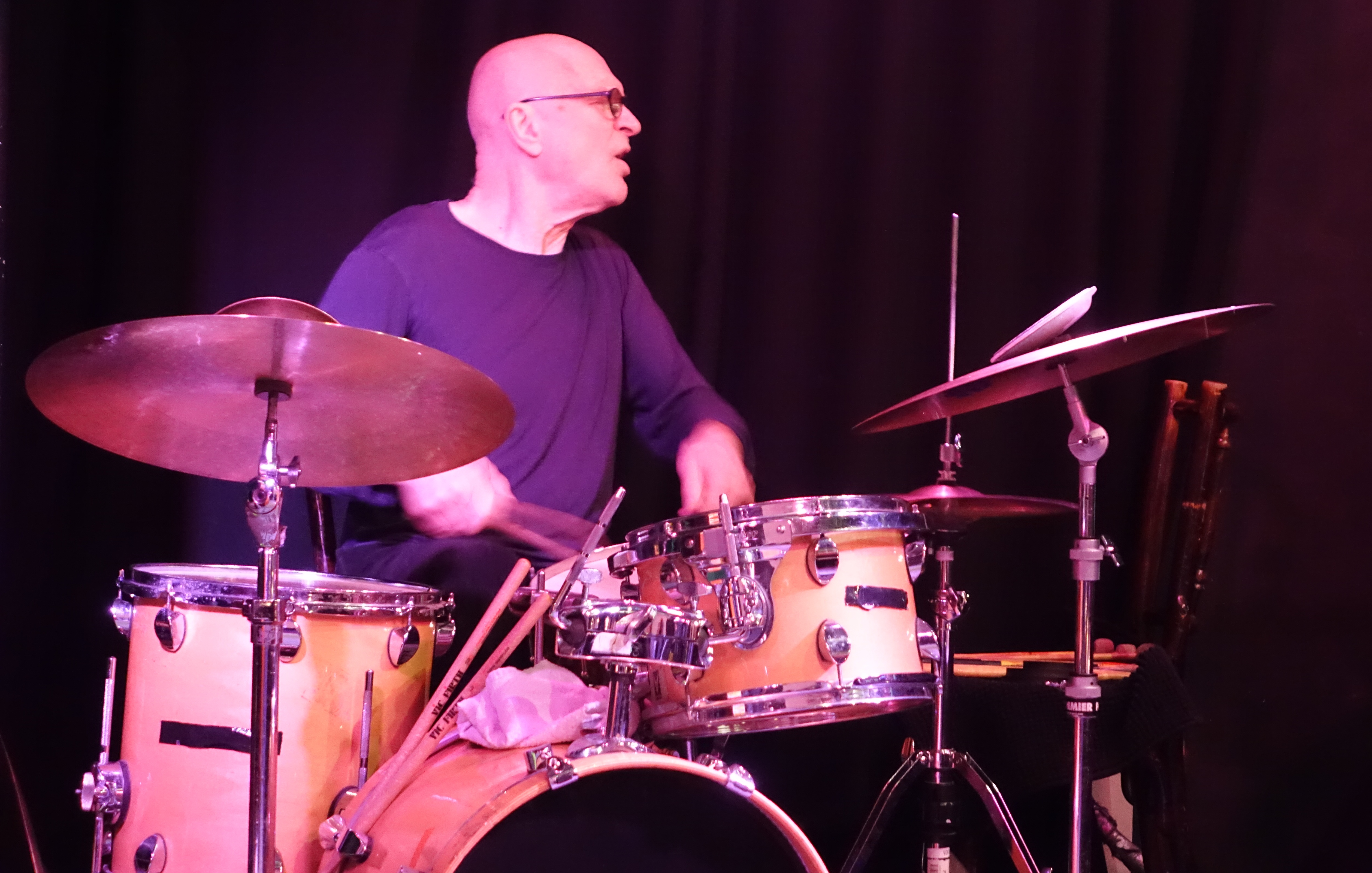 Roger Turner at the Vortex, London in December 2018