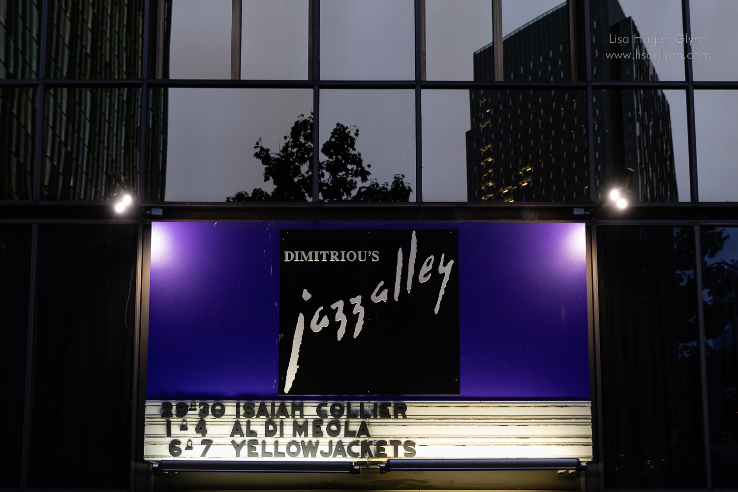 Jazz Alley Seattle marquee — jazz photo by Paul Rauch | All About Jazz