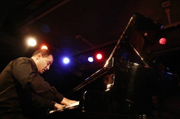 Moncef Genoud with the "Moncef Genoud Trio" at the Sud Des Alpes, Amr, Geneva, Switzerland,2005
