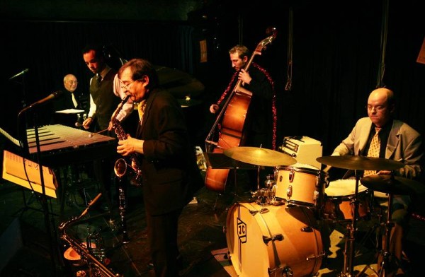 Jean-Loup Muller, Nicolas Maret, Manu Hagmann, Rene Hagmann and Julien Cotting with "Swing Session" at la Ferme Marignac, Geneva
