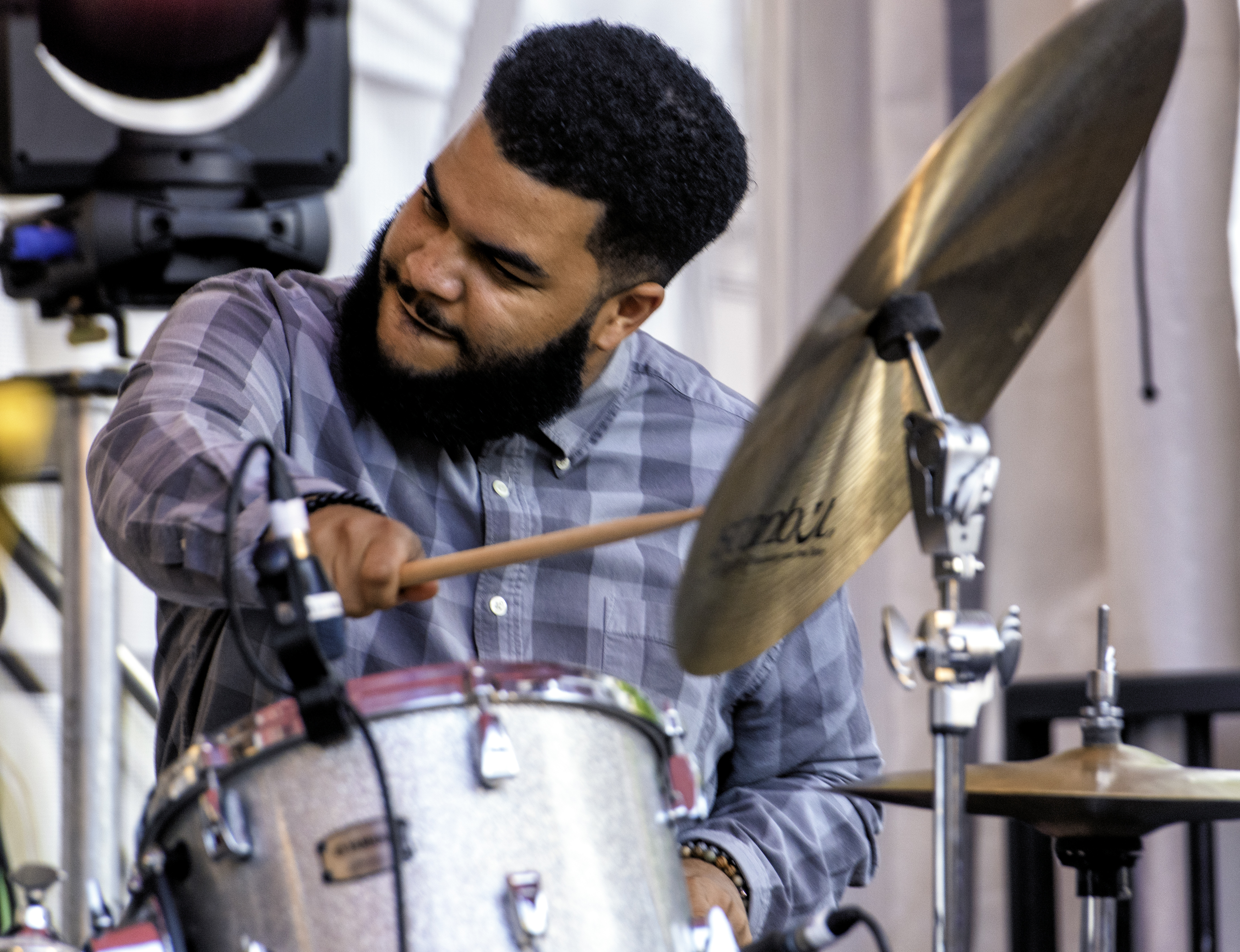 Kush Abadey with Melissa Aldana at the Toronto Jazz Festival 2019