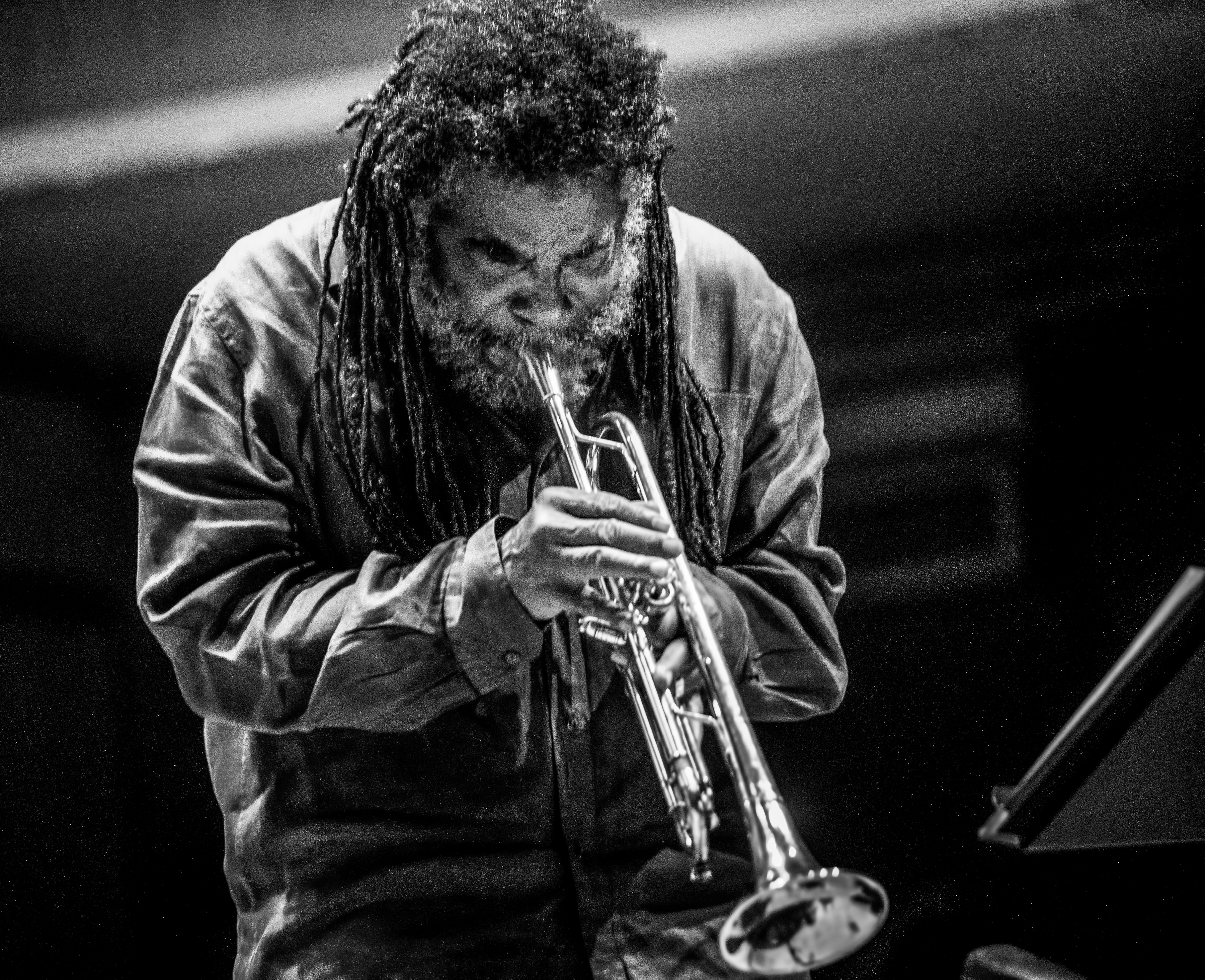 Wadada Leo Smith with Andrew Cyrille and Lebroba At the Vision Festival 2019