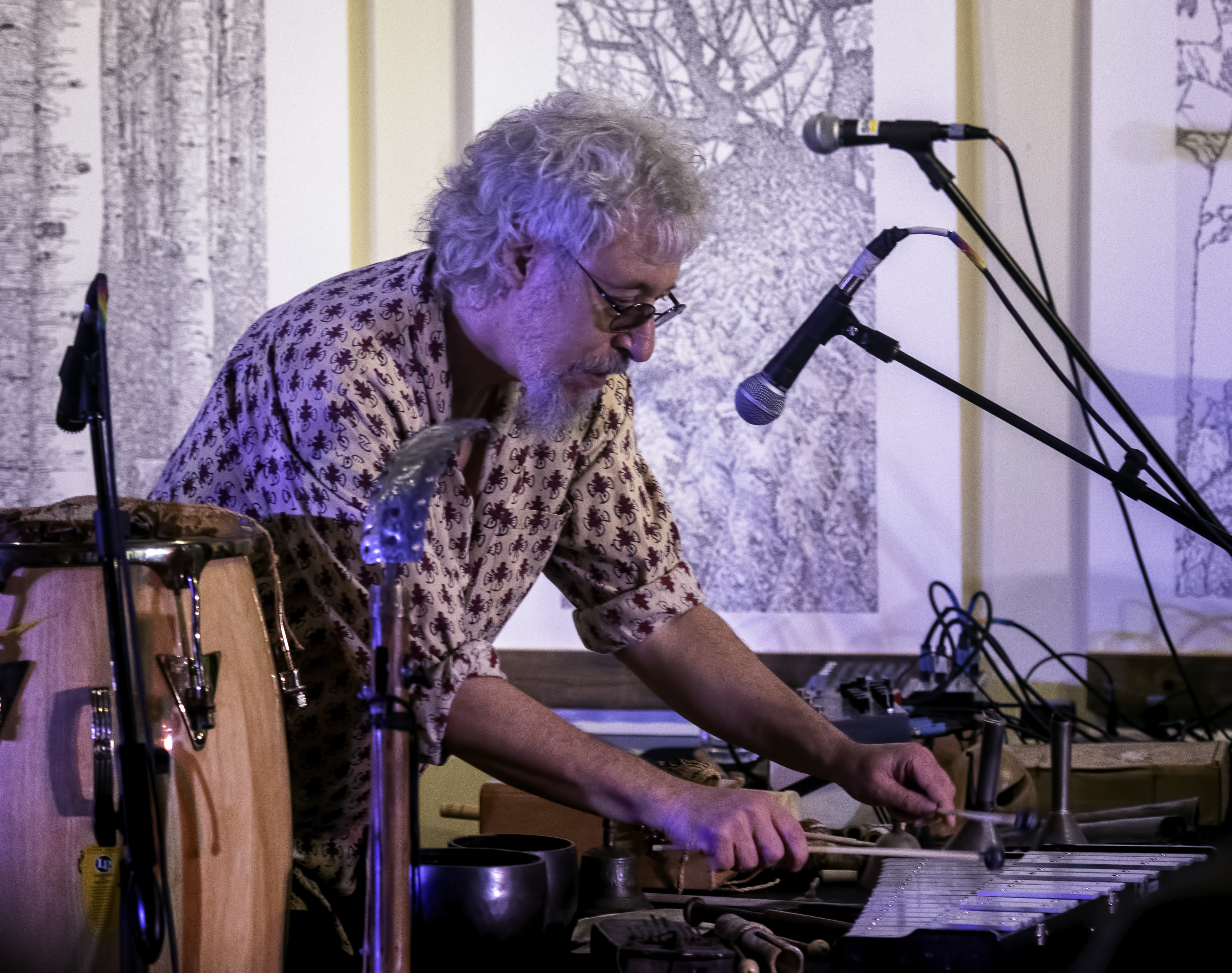 Adam Rudolph with Karuna at the Guelph Jazz Festival 2019