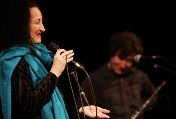 Christine Schaller and Claude Schaller with "Carmen & Mr Caj" at the Amr Jazz Festival, Alhambra, Geneva, Switzerland, April 200