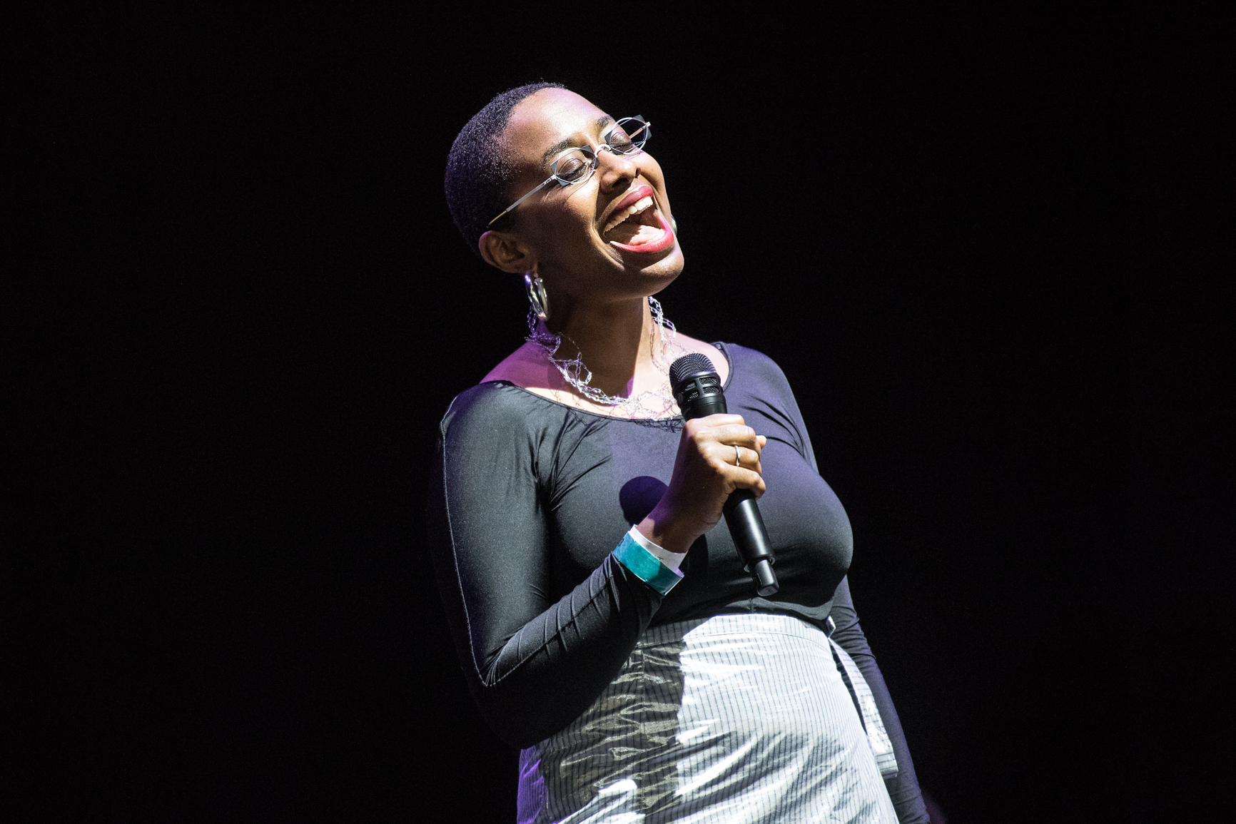 Cecile McLorin Salvant at the 2021  Freihofer's Saratoga Jazz Festival