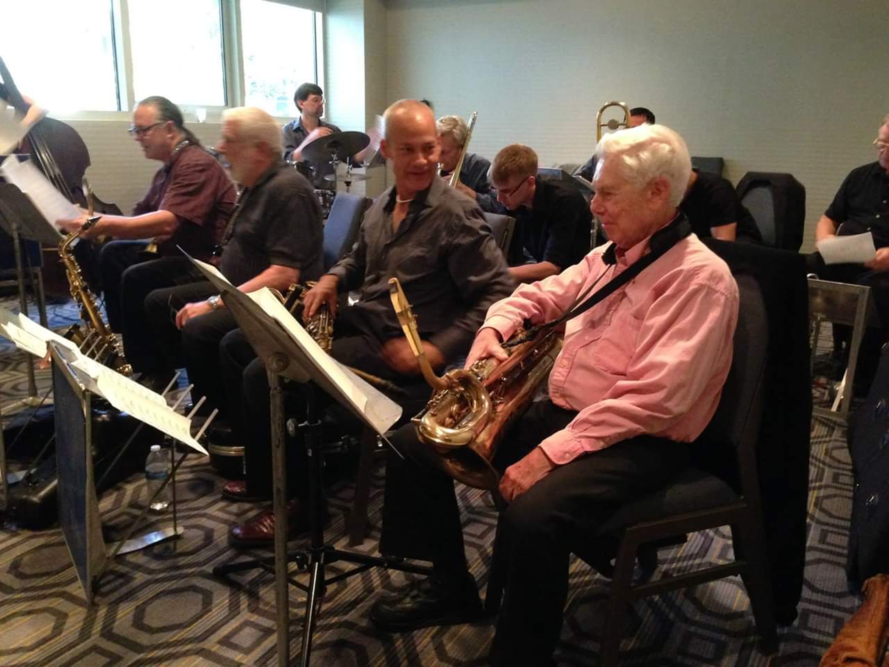 Dennis Mitcheltree with Doug Webb, Manny Albam and Bob Efford, Los Angeles 2016