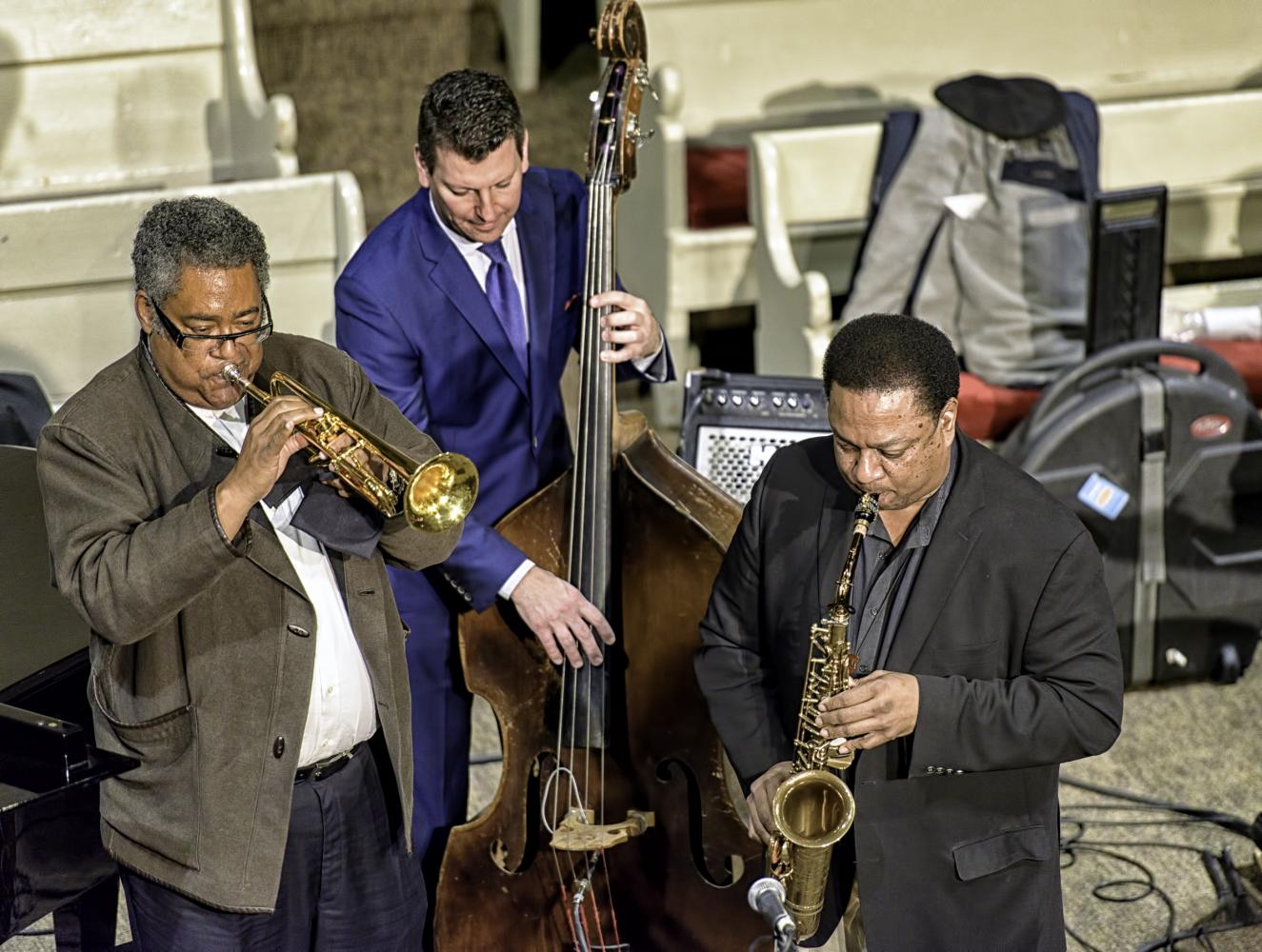 Jon Faddis, John Webber and Vincent Herring At The Jazz Legends For Disability Pride At The NYC Winter Jazzfest 2017