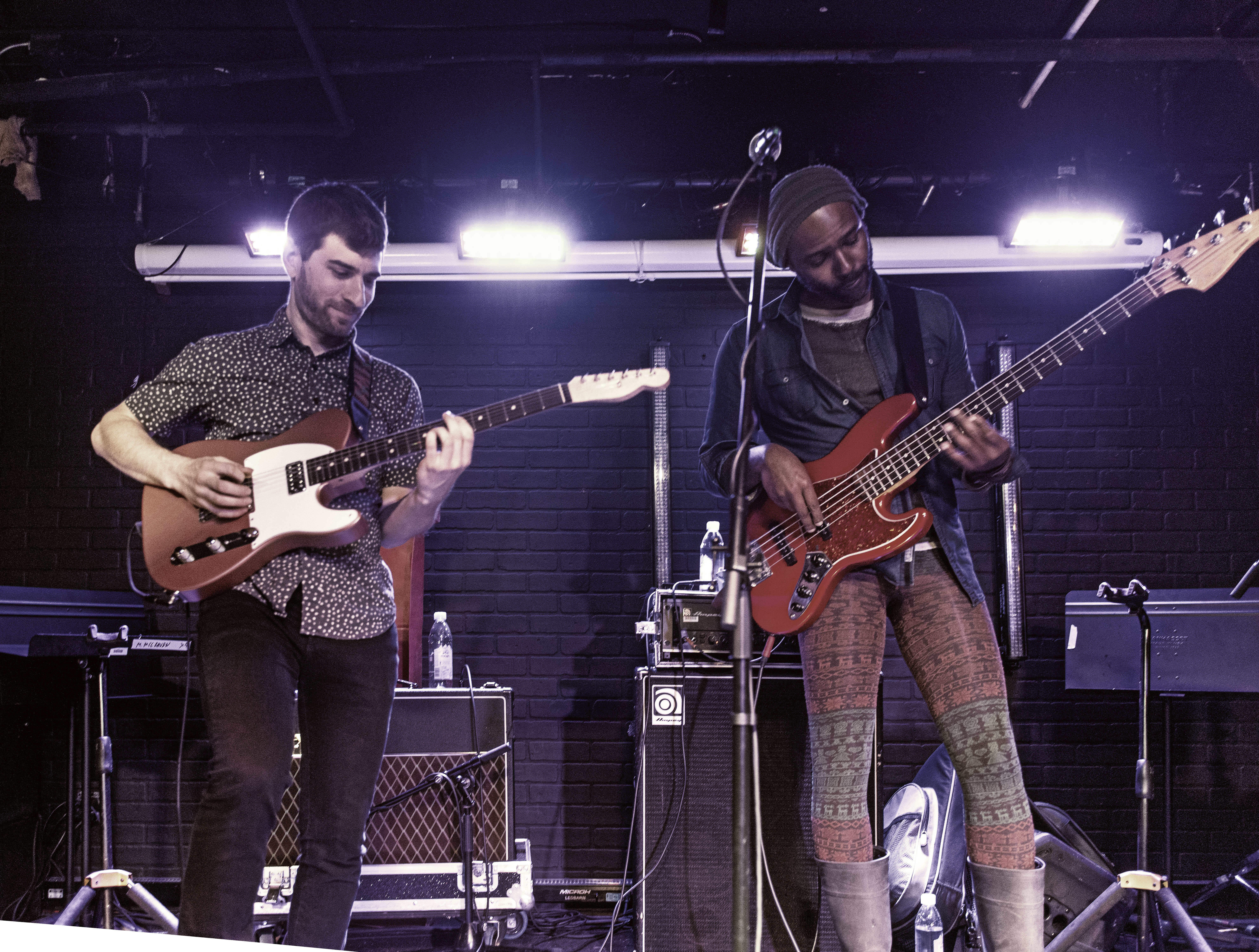 Matt Gold and Junius Paul with Makaya McCraven at the Toronto Jazz Festival 2019