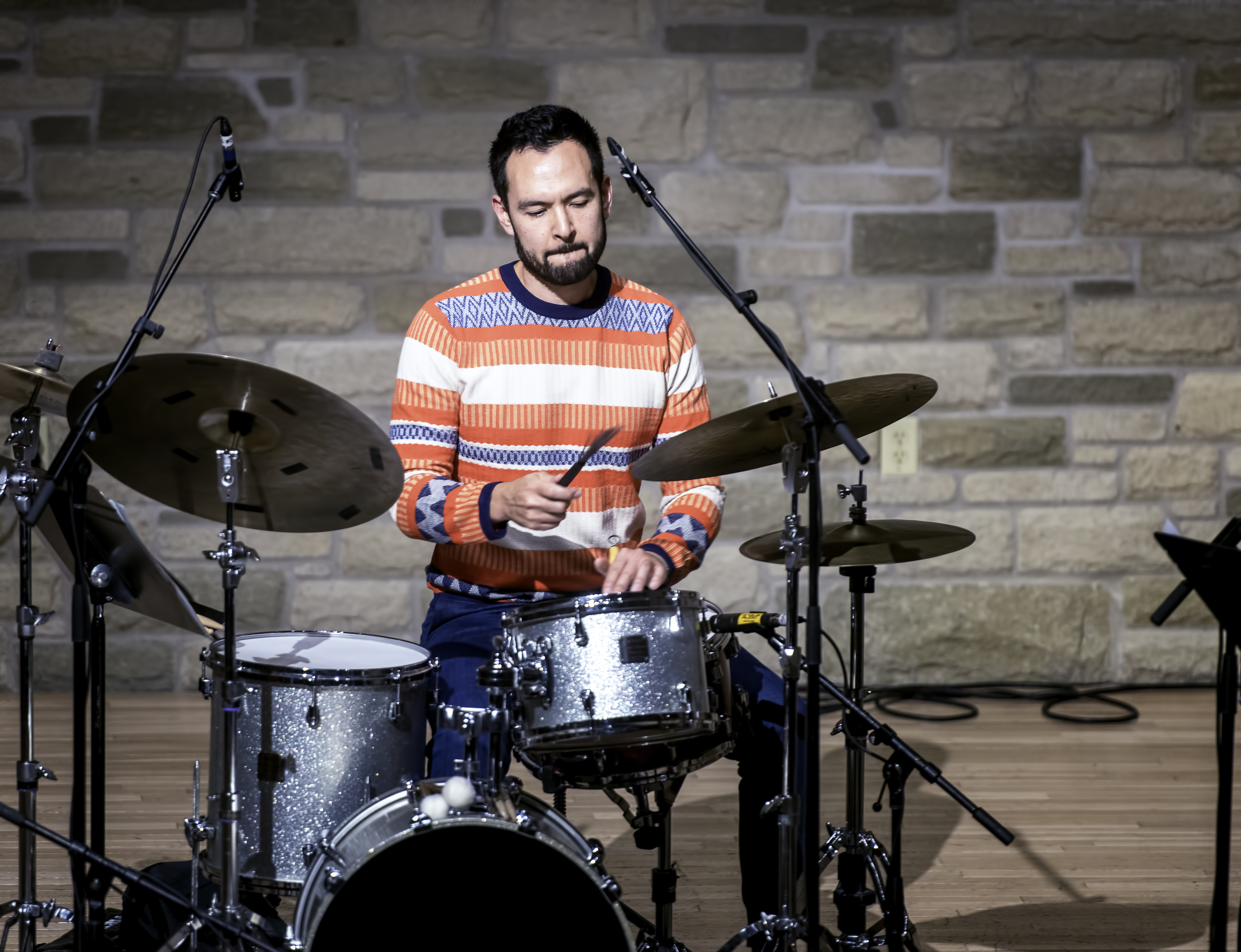 Tomas Fujiwara with 7 Poets Trio at the Guelph Jazz Festival 2019