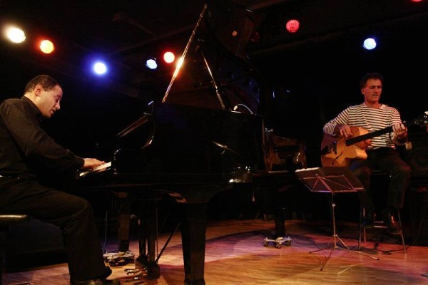 Moncef Genoud and Frederic Folmer with the "Moncef Genoud Trio" at the Sud Des Alpes, Amr, Geneva, Switzerland,2005