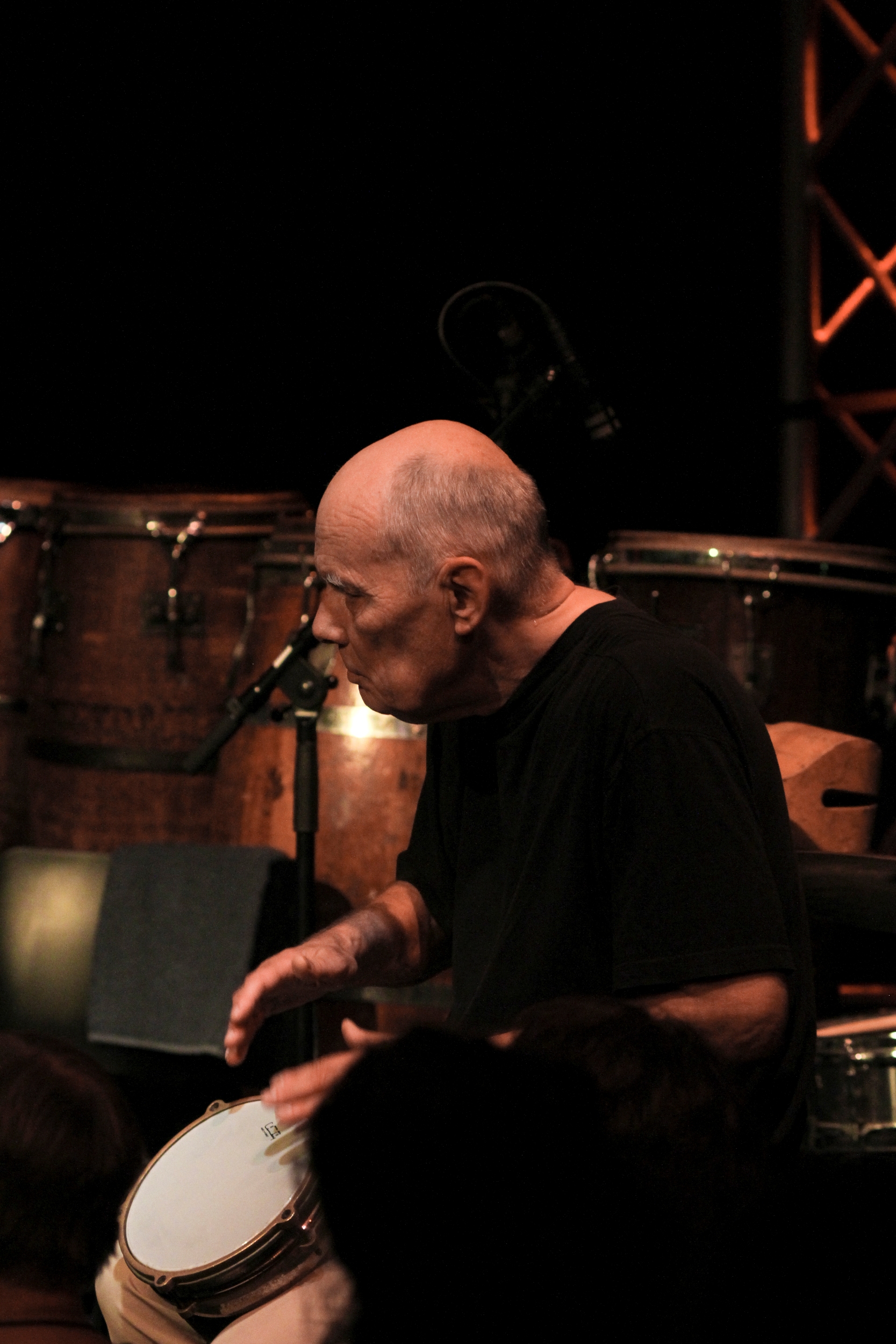 Flemming Q. Moeller (Percussion) from the Danish Band Bazaar on Valby Summer Jazz 2012, Copenhagen