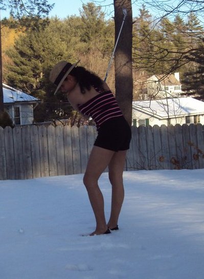 Playing Golf in the Snow — jazz photo by Tania Sang Belfiore | All About Jazz