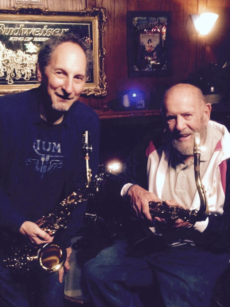 Dan & jazz legend Dave Pell, 91 years old and still playing great!