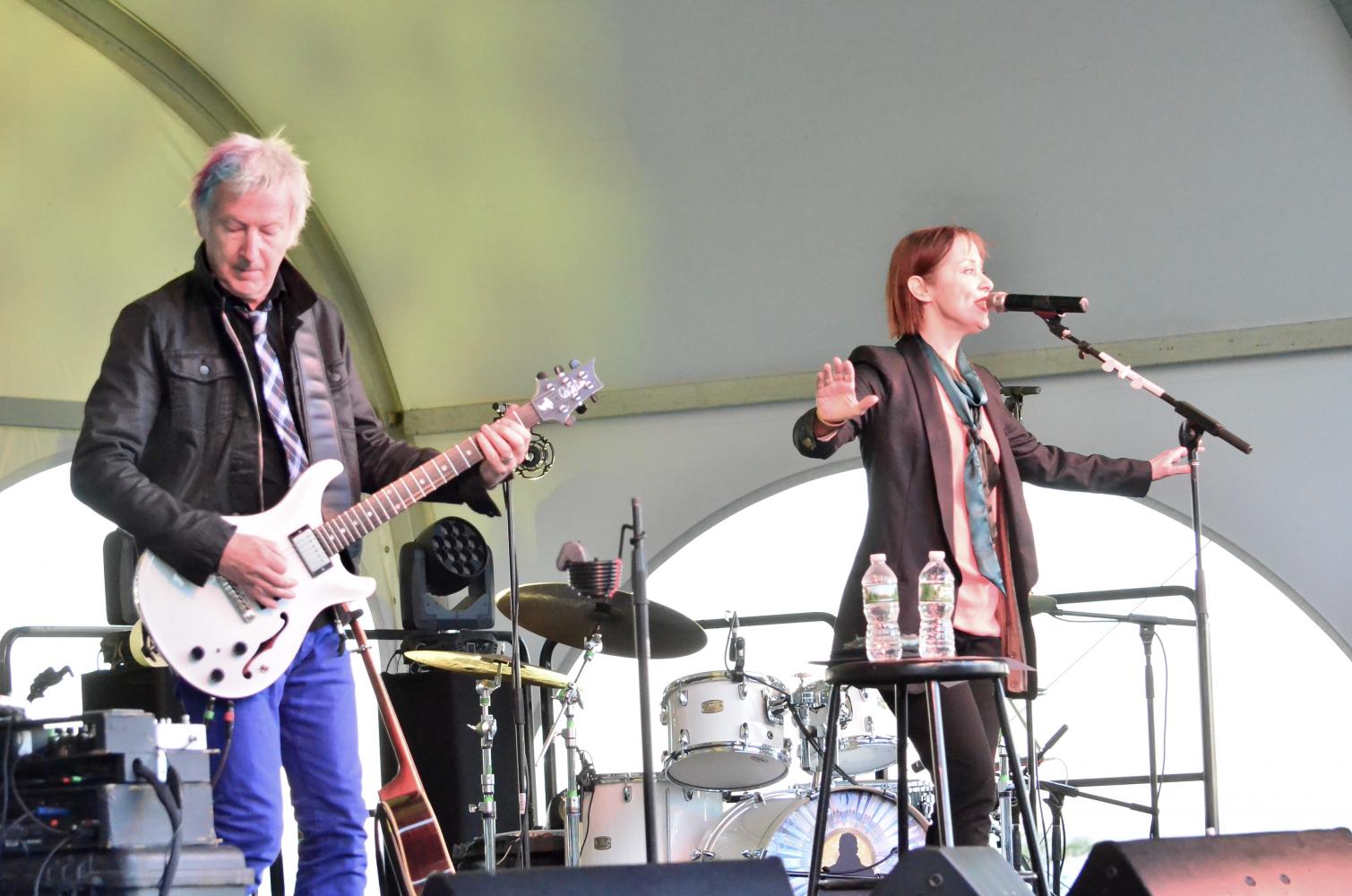 Duncan Sheik and Suzanne Vega Sunset Concert at Sands Point Preserve Conservancy on 9-25-2016.