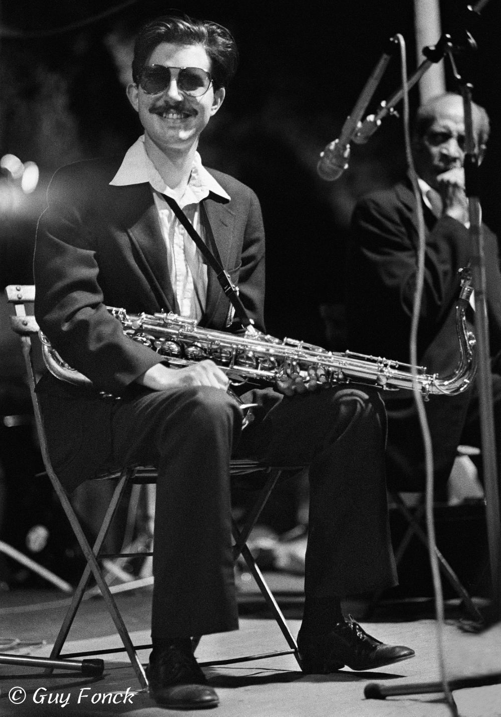 Scott Hamilton (12.09.1954) with the Concord All Stars 22.07.1980 at "La Grande Parade Du Jazz" Nice France.
