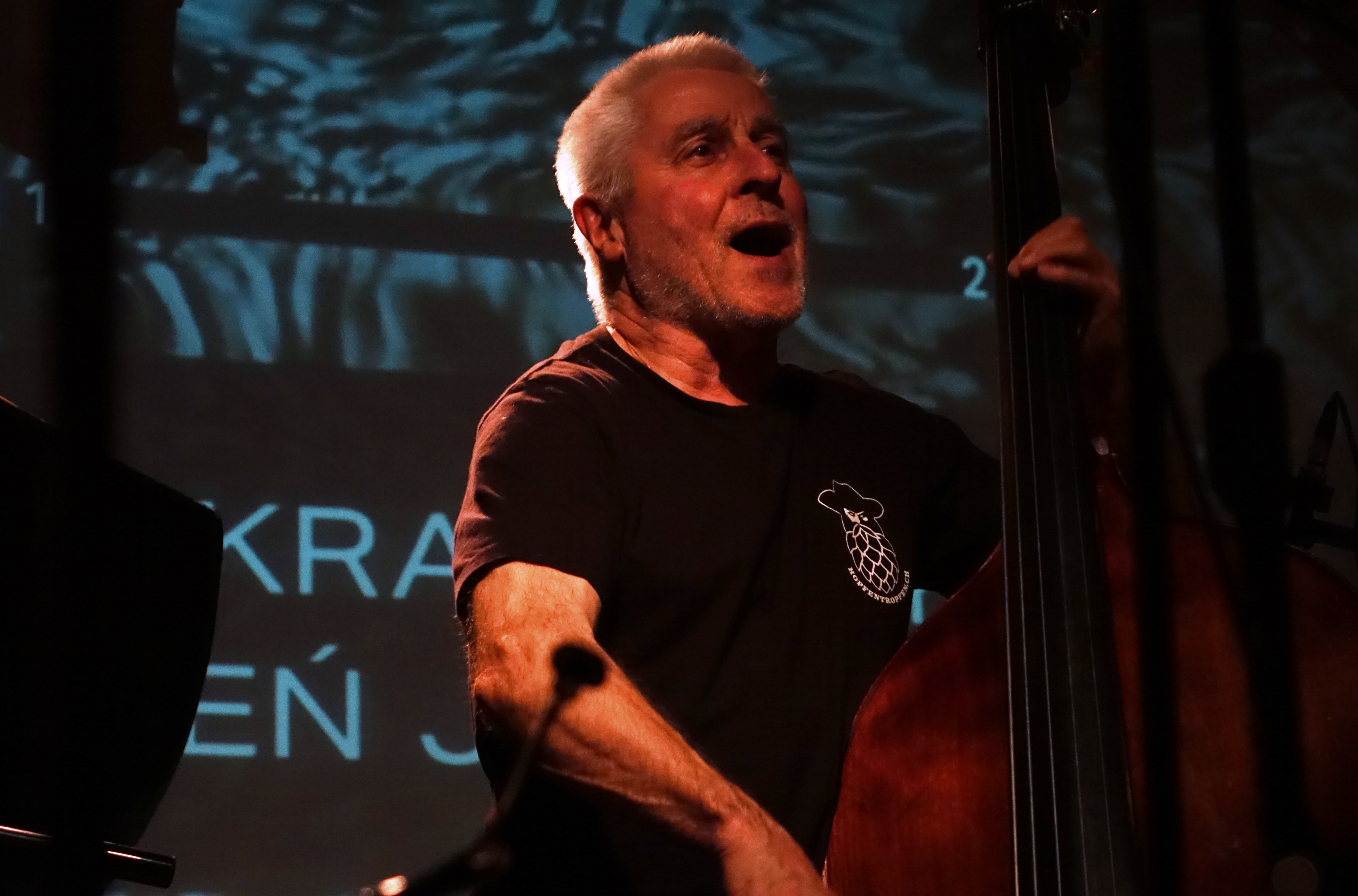 Barry Guy in Krakow on 19 November 2024