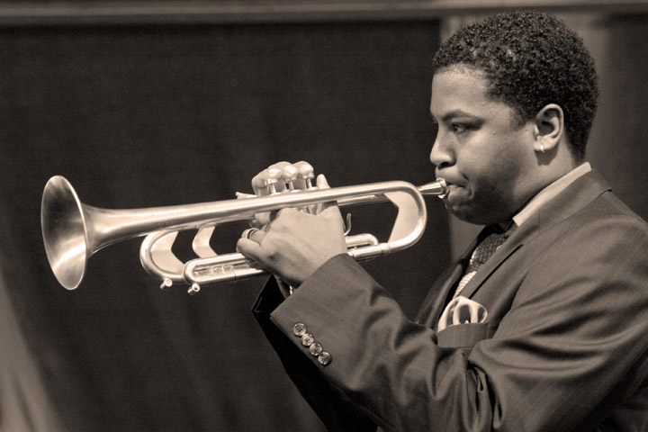 Christian Scott at the New Orleans Jazz and Heritage Festival 2005