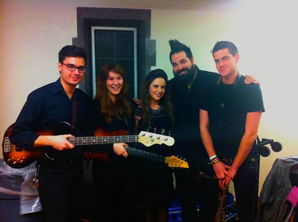 with the Band