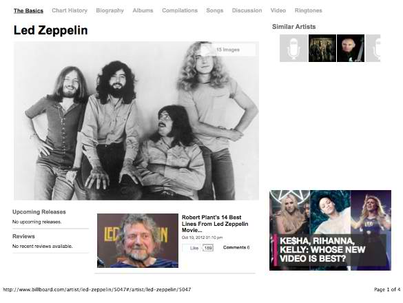 Billboard Magazine - Led Zeppelin Page — jazz photo by Lindsey Boullt | All About Jazz