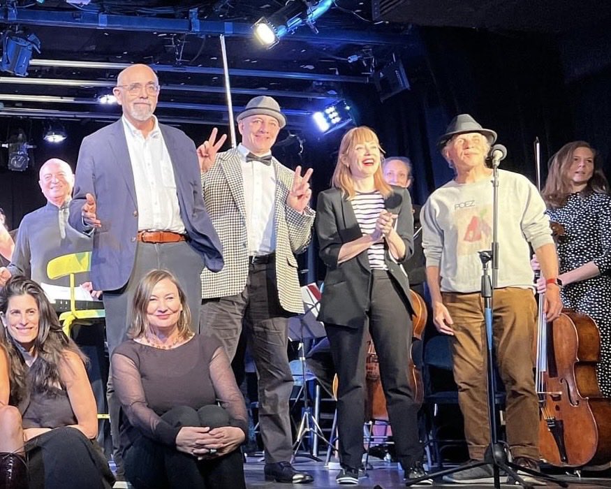 (L to R) Jim Kempner, Robert C. Ford, Suzanne Vega & Paul Mills @ Village Trip Festival (NYC)