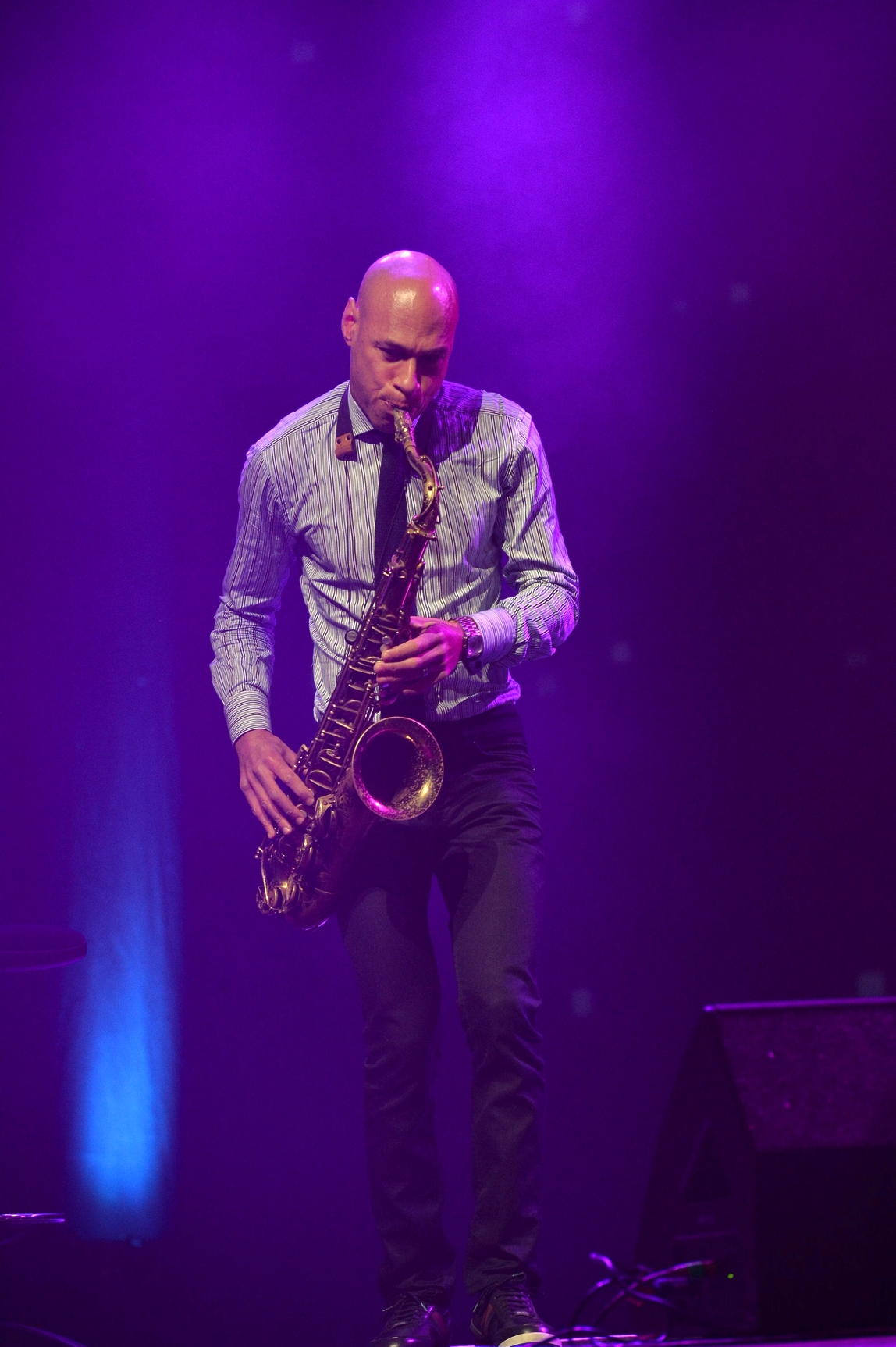 Joshua Redman with his Trio