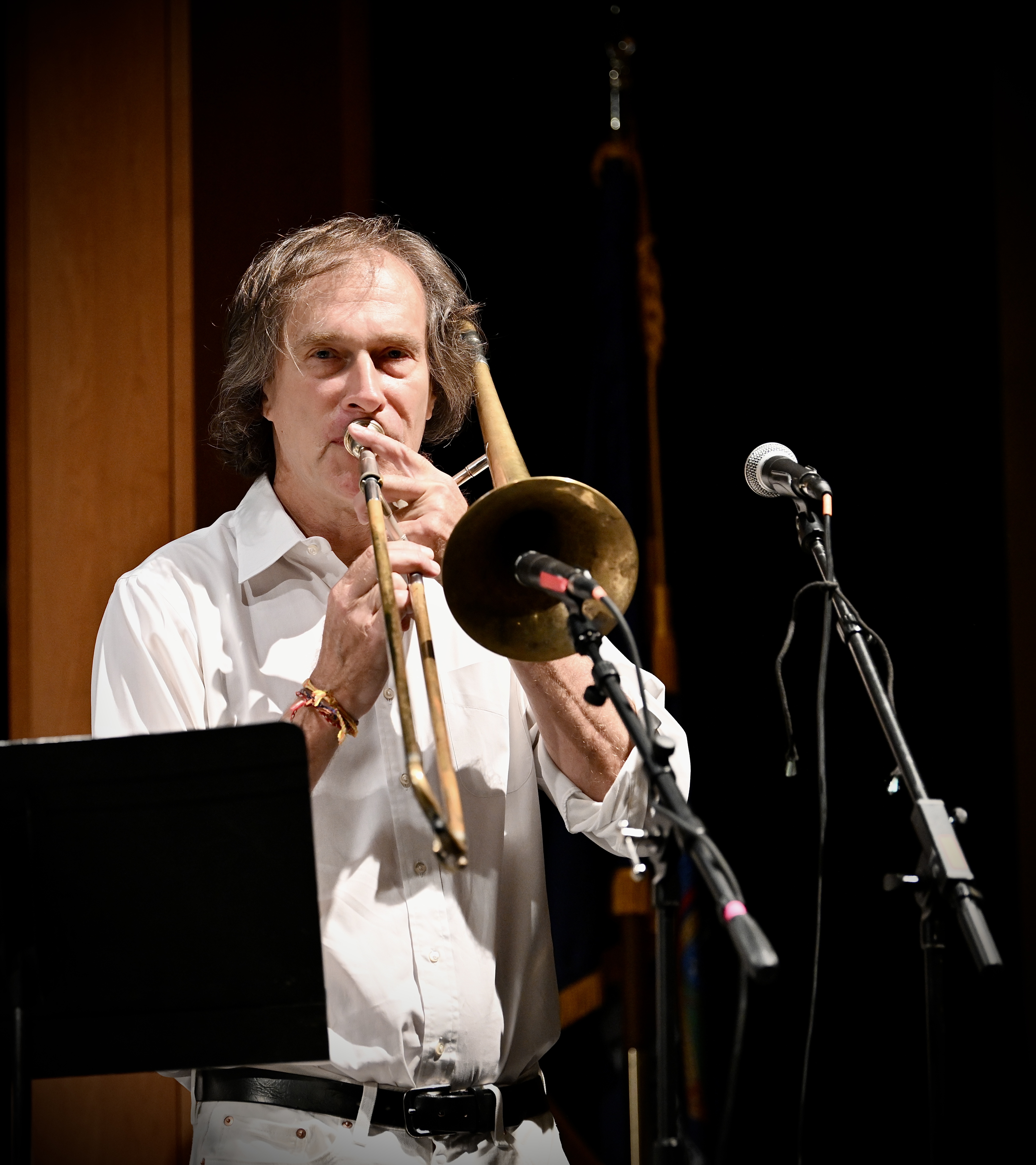 Chris Washburne (with Bobby Sanabria) — jazz photo by Dan Bilawsky | All About Jazz