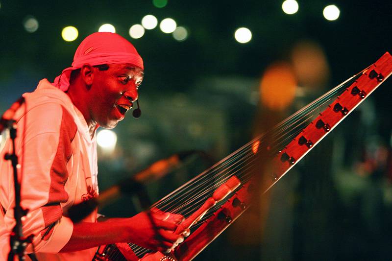 N'faly Kouyat and Dunyakan at the Open Sky Festival D'Hermance, Geneva, Switzerland, July 2006