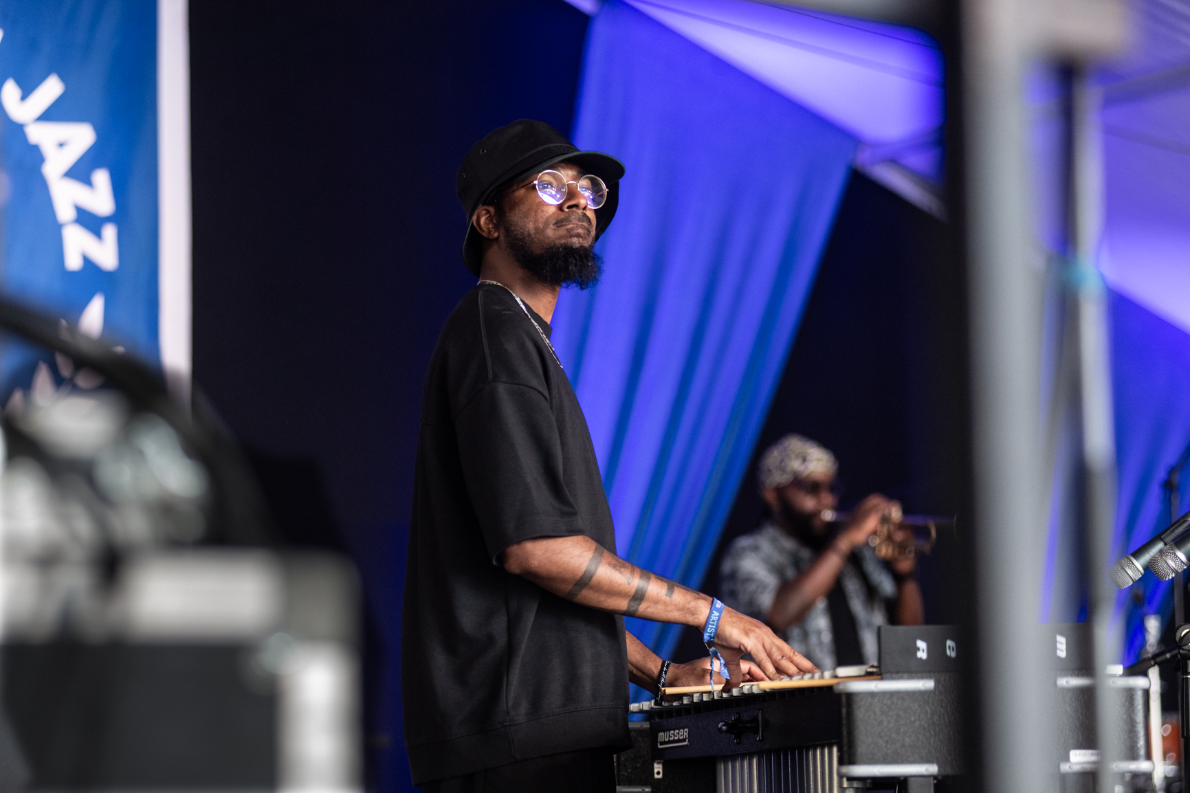 Joel Ross at the 2026 Newport Jazz Festival — jazz photo by Richard Conde | All About Jazz