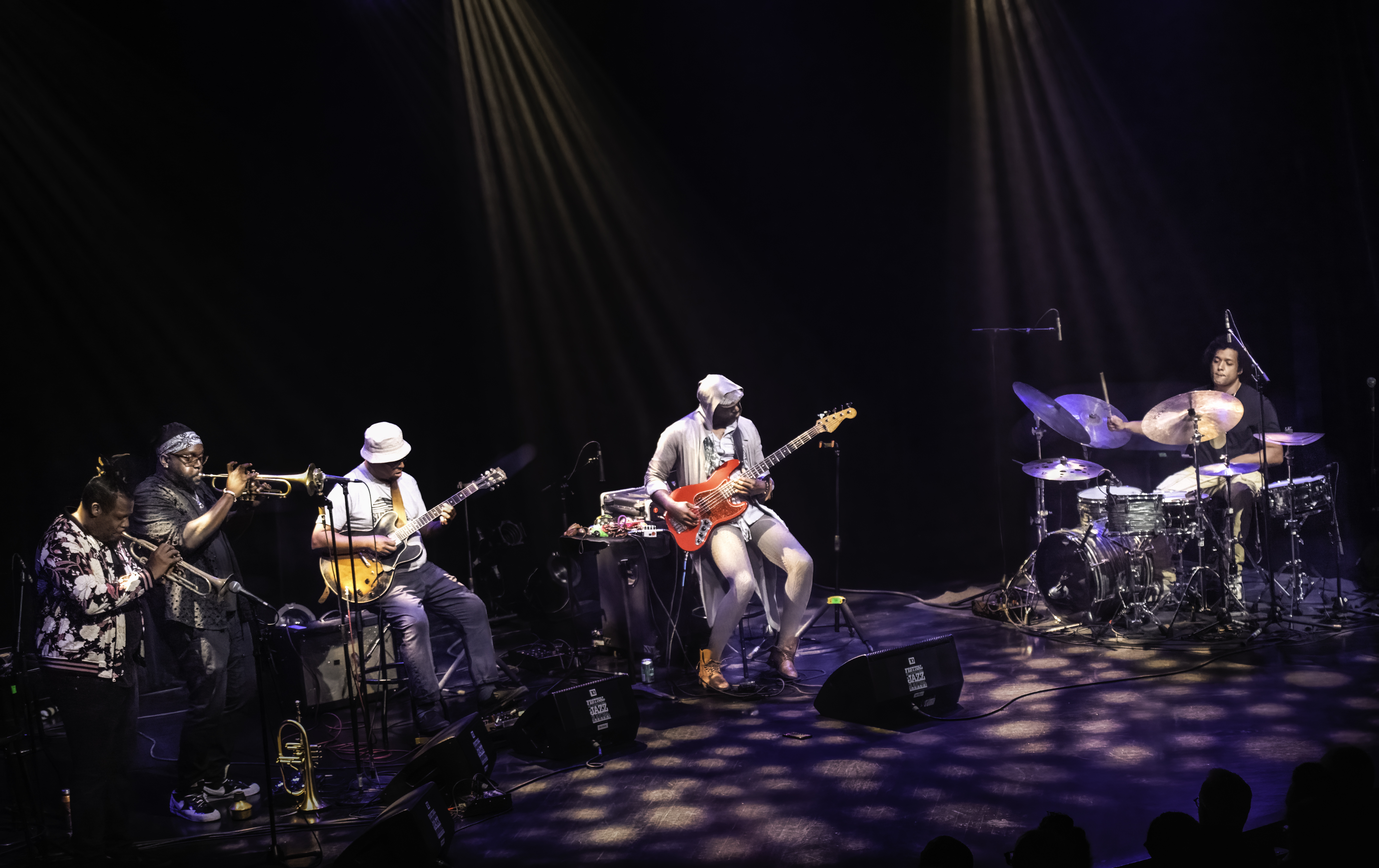 Keyon Harold, Marquis Hill, Jeff Parker, Junius Paul, and Makaya McCraven at the Montreal Jazz Festival 200