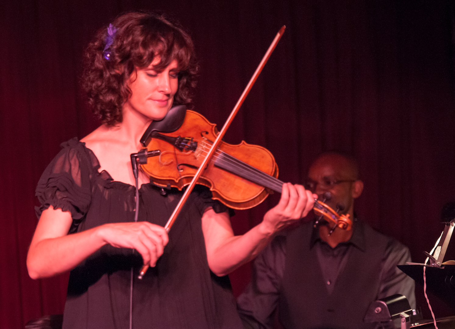 Jenny Scheinman and Rudy Royston at the Village Vanguard