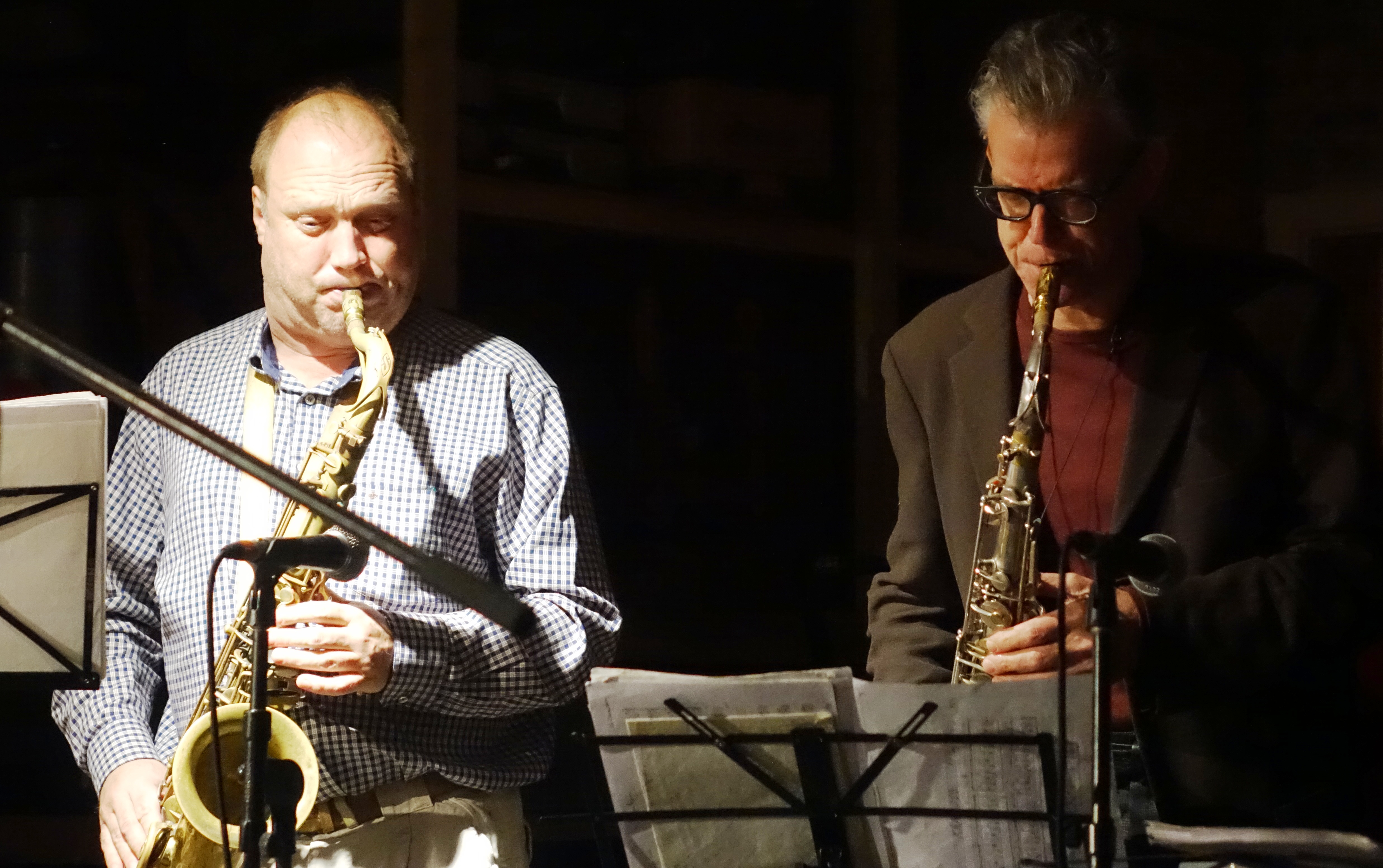 Tobias Delius and Ab Baars at Cafe Oto, London in December 2018