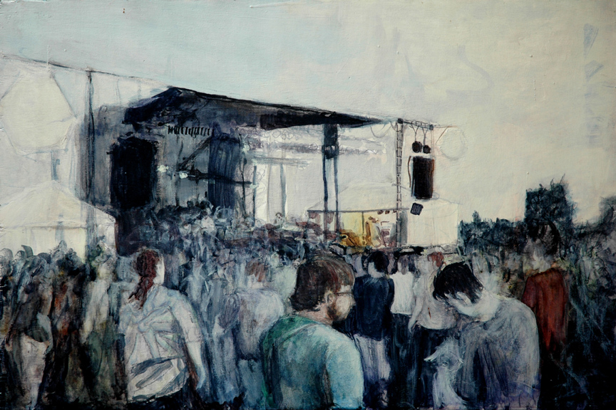 Dawn at the Allgood Music Festival, July 2005