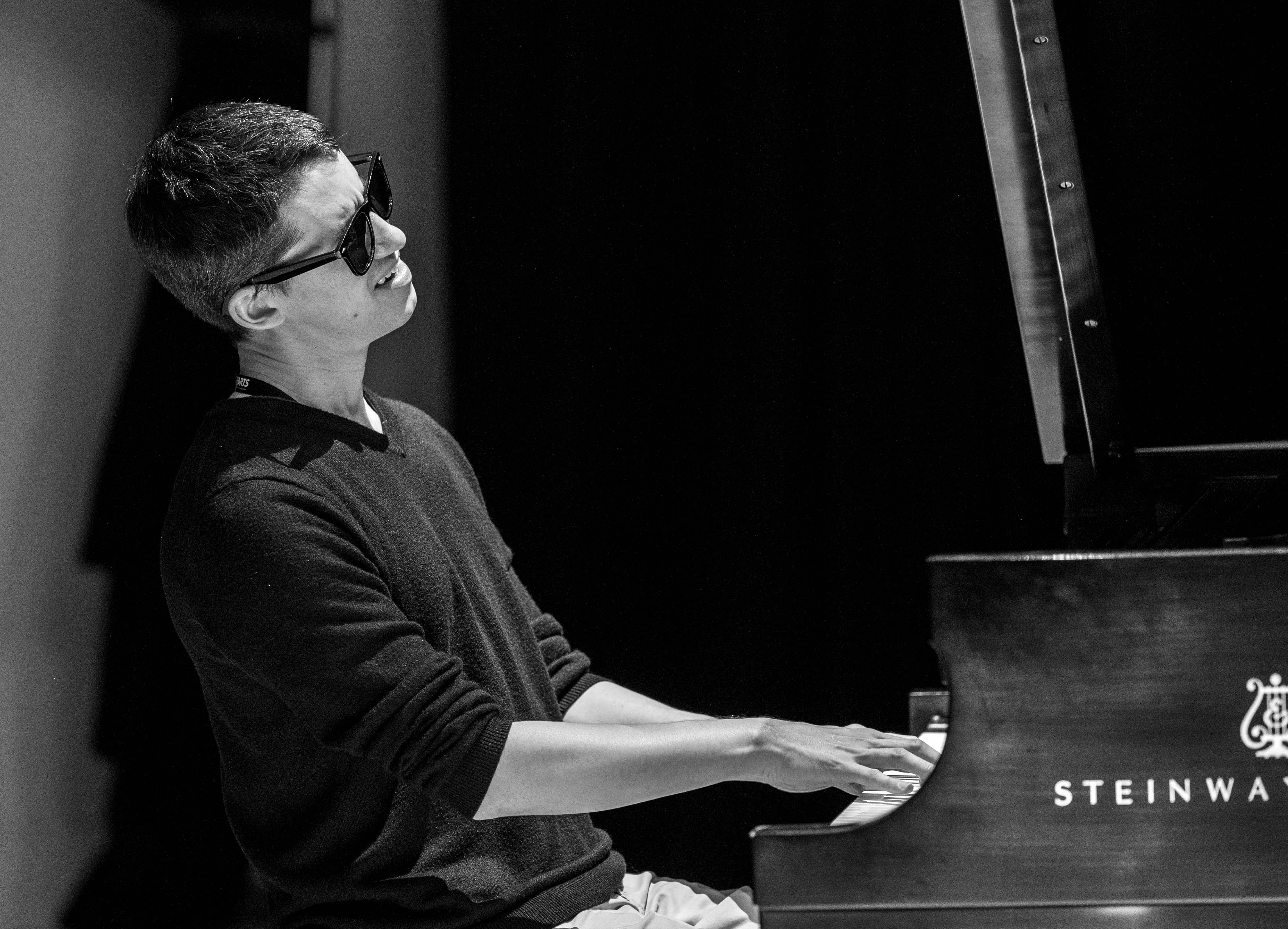 Justin Kauflin and Thomas Fonnesbaek at the Governor's School for the Arts