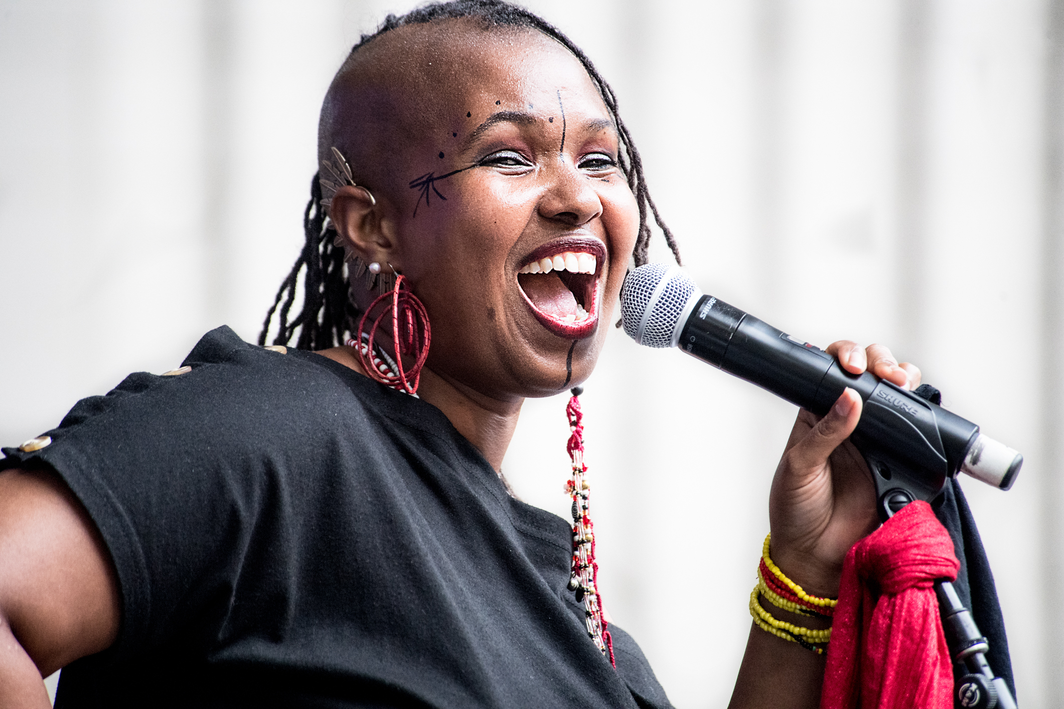 Akua Allrich at the 2023 Charlie Parker Jazz Festival