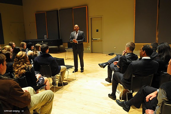 Wynton Marsalis Speaks to High School Musicians from Ohio