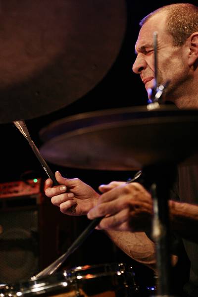 Thierry Hochstatter with the "Moncef Genoud Trio" at the Sud Des Alpes, Amr, Geneva, Switzerland,2005