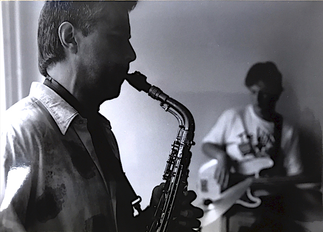 Jazzmosax in the studio in Amsterdam