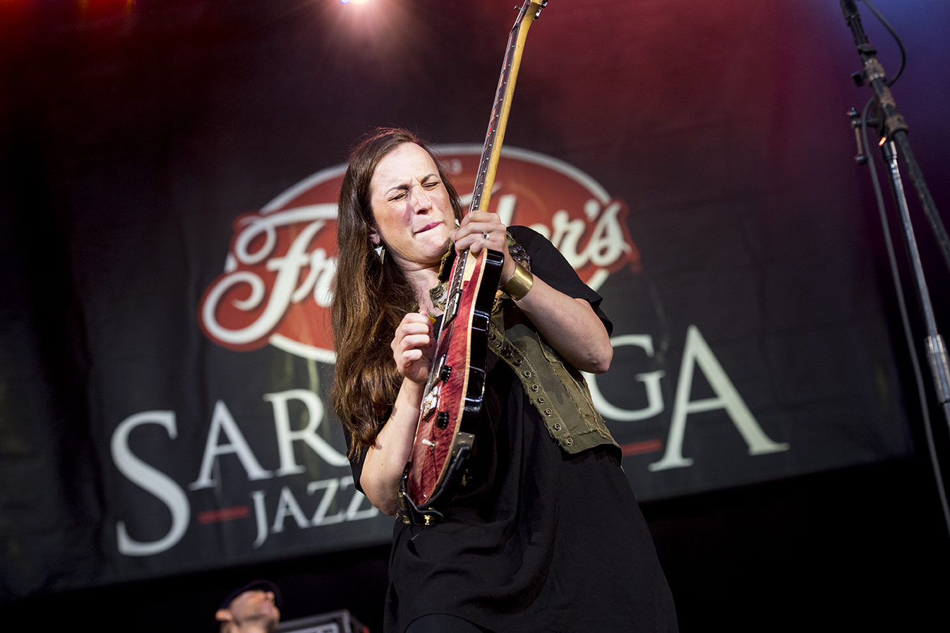 Donna Grantis at the 2019 Saratoga Jazz Festival